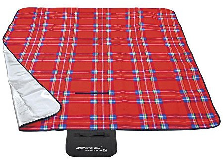 Spokey Uni Picnic Tartan Picknickdecke/stranddecke, rot, M