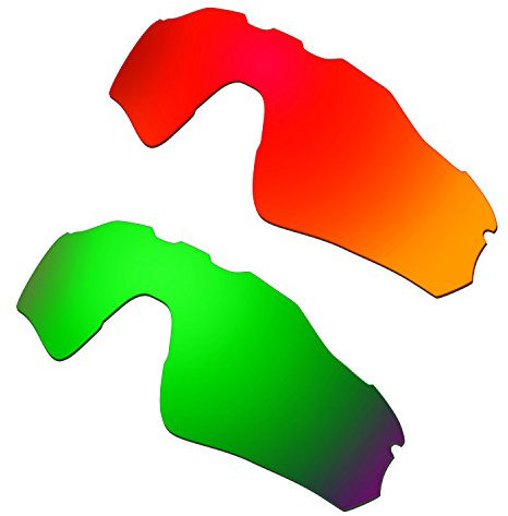 HKUCO Plus Mens Replacement Lenses For Oakley Radar EV Path Sunglasses - 2 pair