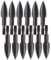 MILAEM 12pcs Bogenschießen Pfeilspitze 100Grain Jagdspitzen Einschraub Stahl Spitze für Bogenpfeile Armbrustpfeile Armbrust Bolzen