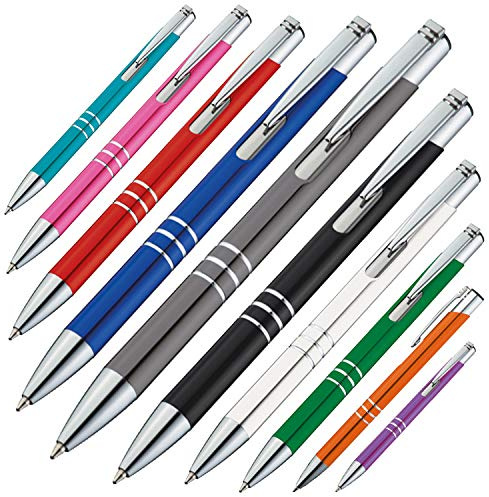 Kugelschreiber 10 Metall / 10 Farben