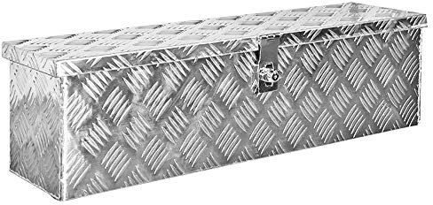 Trucky Truckbox, Deichselbox Aluminium, Anhängerbox 15 Größen, Werkzeugkiste mit Schloss und Schlüssel, stabil und wasserdicht, Boxentyp:D035 (79 x 23 x 22 cm)