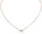 ChicSilver Kette für Damen Mädchen, Rosegold Halskette mit Mond Anhänger, Filgraner Minimalisitscher Schmuck für Freundin Ehefrau Tochter