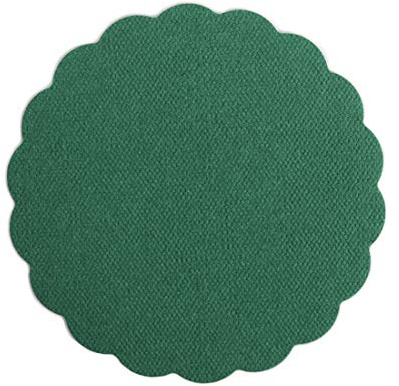 500 Airlaid Glasuntersetzer rund für Gläser 9cm Durchmesser Stoffähnlich | Untersetzer Getränkeuntersetzer Coasters Stoffoptik | Hochzeit Gastronomie Catering Hotel | Premium QUALITÄT | Grün