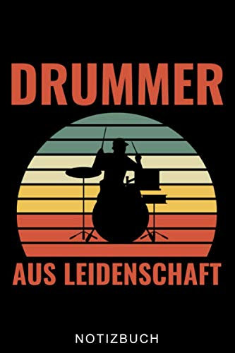 DRUMMER AUS LEIDENSCHAFT NOTIZBUCH: A5 Notizbuch KARIERT für Schlagzeuger | Drumming | Schlagzeug lernen | Schlagzeugbuch für Erwachsene Kinder Anfänger | Drum | Jazz | Geschenkidee