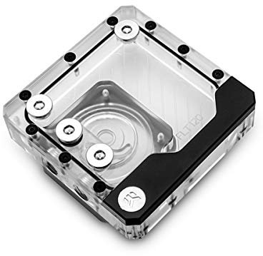EK Water Blocks Kinetic FLT 120 D5/DDC Réservoir d'eau de Refroidissement Noir, Transparent