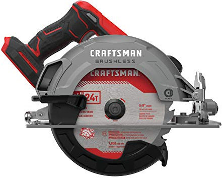 CRAFTSMAN V20 Cordless Circular Saw, 7-1/4 inch, Bare Tool Only (CMCS550B)