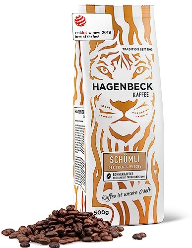 Hagenbeck Schümli Kaffee 500g | Ganze Kaffeebohnen | 100% Arabica | Vollmundig & aromatisch | Norddeutsche Röstung
