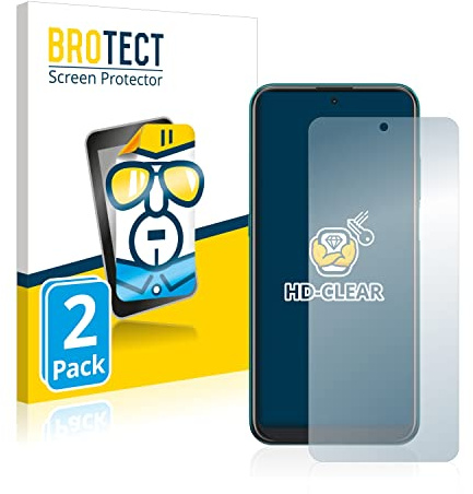 BROTECT Schutzfolie für Nokia X20 | 2 Stück Transparenter Displayschutz Made in Germany Klare Displayschutz-Folie Clear Einfache Montage Case-Friendly