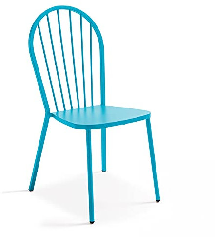 Oviala Bistrostuhl aus Metall, Blau
