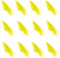 Larcele 12 Pcs Square Dance Jonglieren Schals für Kinder Mädchen Party Aktivitäten Zubehör Dekoration WDSJ-02 (Gelb)