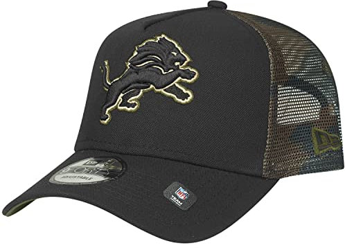New Era Snapback Trucker Cap - Detroit Lions Wood camo