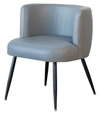 KESHUI Designer Single Ledersofa Wohnzimmer Esszimmer Sessel Schlafzimmer Dressing Eitelkeitsstuhl Make -up Maniküre Salon Stühle (Color : Gary)