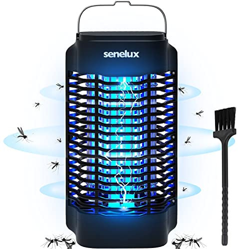 Senelux Lampe Anti-Moustique 4500 V Fly Zapper 20 W Piège à Insectes avec lumière UV Bug Zapper (18W)