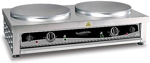 Crêpière professionnelle double électrique - 2 x Diamètre 400 mm - Combisteel