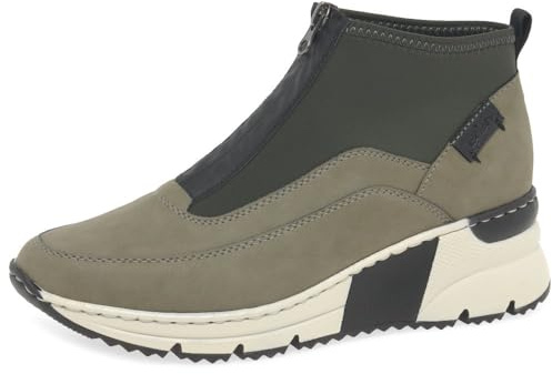 Rieker Damen N6352 Mode-Stiefel, Grün, 41