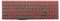 RTDPART Laptop Keyboard For ACER For Nitro 5 AN515-51 AN515-52 AN515-42 United States US Red Word With Backlight