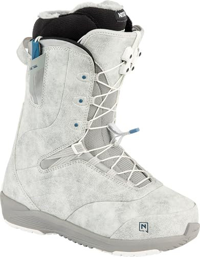 ATOMIC Damen Crown TLS Leichter Snowboardboot mit Schnellschnürsystem Allround Freestyle Freeride Softboot, Grey, MP 25.5 // EU 39 1/3 // US WMN 8