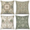 ASDCXZ Kissenbezug 45x45 cm 4er Set, Modern Retro Boho Style Geometrie Muster Beige Sofa Dekokissen Kissenbezüge Kissenhülle Waschbar Polyester Flachs Textil Outdoor Kopfkissenbezug Kissen Bezug