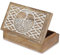 Ajuny Handgefertigte Dekorative Hölzerne Schmuckkästchen Baum Linie Design Mehrzweck Schatztruhe Schmuck Storage Organizer Trinket Andenken Ohrringe Halsketten Watch Boxen, ideal Geschenke - 8x5 Zoll