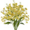Hollyone 3PCS künstliche Blumen wie echte dekorative Blume Gelb Daphne Blossom 72CM Lange Stiele biegsame gefälschte Blumen Zweige für Blumenarrangement Sträuße Heimdekoration