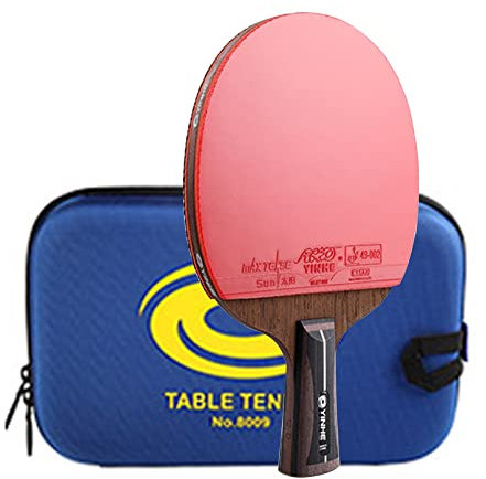 BBAUER All-Round Tischtennisschläger, Offensiver Ping Pong Schläger, Geeignet Für Profis Und Coaches/12 Stars/Short Handle