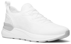 Michael Kors Trevor Herren-Sneaker zum Reinschlüpfen, Helles Weiß, 45.5 EU