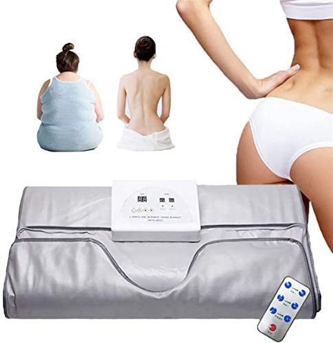 Coperta Per Sauna a Infrarossi Lontani, Digitale A Infrarossi Lontani Coperta Dimagrante Macchina, Eliminare Efficacemente Le Tossine E I Rifiuti Corporei, Per Dimagrire, Fitness SPA a Casa,Silver