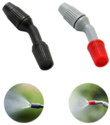 2Pcs Durable Adjustable Spray Nozzle Replacement Parts Exquisite Fan Shape Spray Nozzles Retractable Weedkiller Sprayers Replacement for Watering and Cleaning