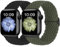Finoriss Armband Kompatibel mit Apple Watch 38mm 40mm 41mm, Geflochtenes Elastisches Nylon Armband für Apple Watch Series 9 SE 8 7 6 5 4 3, Schwarz/Olivgrün
