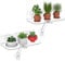 Hexsonhoma Clear Acryl Fenster Pflanzenregale, 30CM Fenster Pflanzenständer mit Beinen, Keine Notwendigkeit Drilling Indoor Fenster Saugnapf Regal Wand Regal für Pflanzen(2 Packung)