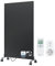 BR Bringer Infrarotheizung Standgerät - 800 Watt - Energiesparend - Mobile Elektroheizung mit Standfüßen auf Rollen, Smart Thermostat und Fernbedienung - 5 Jahre Garantie, TÜV (schwarz)