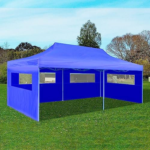 Heimartikel, blau, faltbares Pop-Up-Partyzelt, 3 x 6 m, Anzugmöbel