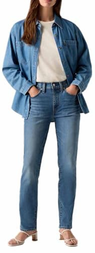 Levi's Women's 724 High Rise Straight Jeans, Kick Start, 34W x 30L