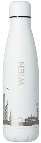 Goodtimes Trinkflasche Wien Skyline 500ml (Weiß)