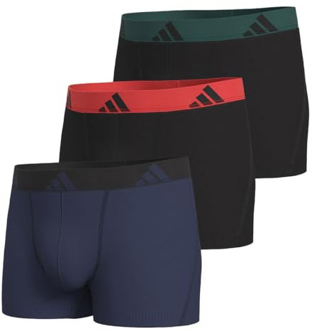 adidas Herren Trunk (3PK) -Active Flex Cotton Boxershorts, 902 Assorted, M (3er Pack)