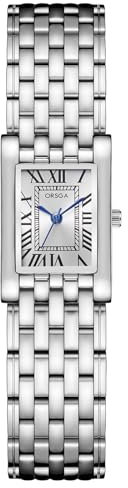CIVO Damenuhr Silber Eckig Armbanduhr: Klein Uhren Damen Edelstahl Vintage Römische Nummer Designer