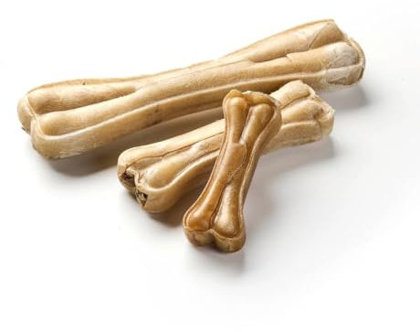 Hundesnackbar - Büffelhautknochen | Premium Kausnack für Hunde | Kauknochen | Hundeleckerli (L ca. 20 cm)