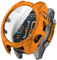 FTRONGRT Funda Compatible con Garmin Fenix 8 51mm, PC + Película Templada, Protección Todo Incluido Anti-Rasguños Estuche Protector Compatible con Garmin Fenix 8 51mm. Naranja Verde
