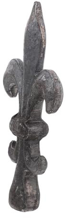 KONTONTY Iron Fence Finial Toppers Metal Fence Posts Garden Fencing European Style Cast Iron Rustic Finish