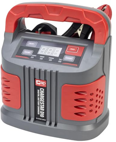 SIP CHARGESTAR D10 Digital Battery Charger, 6V/12V 5A/10A with 6 Charging Steps