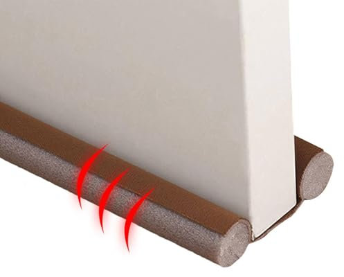 Zugstopper für Türen – Zugluftstopper für Türen an zwei Seiten | Zugluftstopper für Innentüren, verstellbarer Türdichtungsstreifen, Geräuschunterdrückung für Wetterschutz