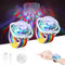 Mini Disco Ball Licht 2 Stück, Disco Kugel Armband,disco licht,Disco Lichter LED Party,USB Aufladen Sprachgesteuert mit Saugnapf für Kind Party Auto Tanzen DJ Club,geeignet für Club-KTV-Tanzpartys