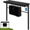 KOTARBAU® Friedhofsbank mit Kasten zum Eingraben klappbar 75 cm Gartenbank wetterfest Metall & Kunststoff Sitzbank Outdoor Parkbank wetterfest für Friedhof & Garten Bank Outdoor