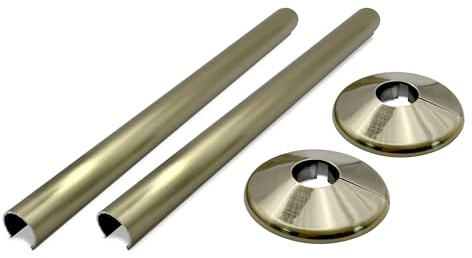 200mm Antique Brass Snap On/Retro Fit Sleeve Cover & Collar Sets