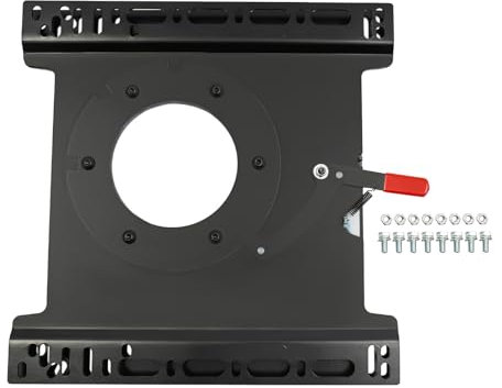Schwerlast-Sitz mit Drehbarer Basis | Wohnwagen Beifahrerseite Sitz-Drehfuß | 360° Drehbar Drehkonsole Autositzbasis | Universal Sitzdrehbasis Gleitschiene | Sitzbasis für Bootsbusse Caravan-Teile