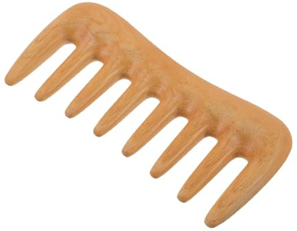 PLAFOPE Haarentwirrkamm mit Breiten Zinken für Sanfte Kopfhautmassage Handlicher Gua Sha Kamm als Reisekamm für Unterwegs und Tägliche Pflege