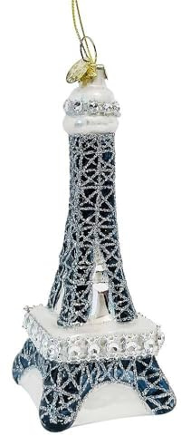 zeitzone Christbaumschmuck Eiffelturm Paris Glas Weihnachtsbaumschmuck Weihnachtsdeko