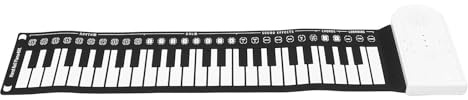 BESPORTBLE Rollbares Keyboard aus Silikon mit Tasten Flexibel und Faltbar Tragbar für Anfänger Digitales Klavier zum Mitnehmen ohne Batterie