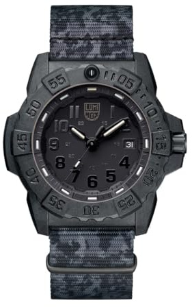 Luminox – Navy Seal Foundation HerrenUhr 45 mm, Special Edition, Militäruhr CARBONOX™, Swiss Quarz Uhr, 200 m wasserdicht, Selbstleuchtend