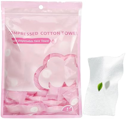 Compressed Face Towels 100 Pièces Portable Absorbantes Emballées | Serviettes De Toilette Compressées Pour Et Camping Randonnée Sac À Dos Sport Salle De Sport Vacances